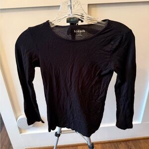 kidpik Black Long Sleeve Shirt size L girls